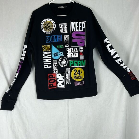 Black & Purple Bruno Mars 24 K World Tour Sweatshirt - Picture 1 of 8